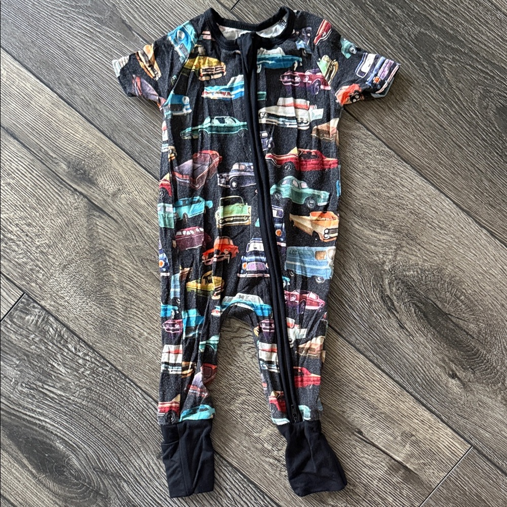 Colorful Car Print Kids One Piece